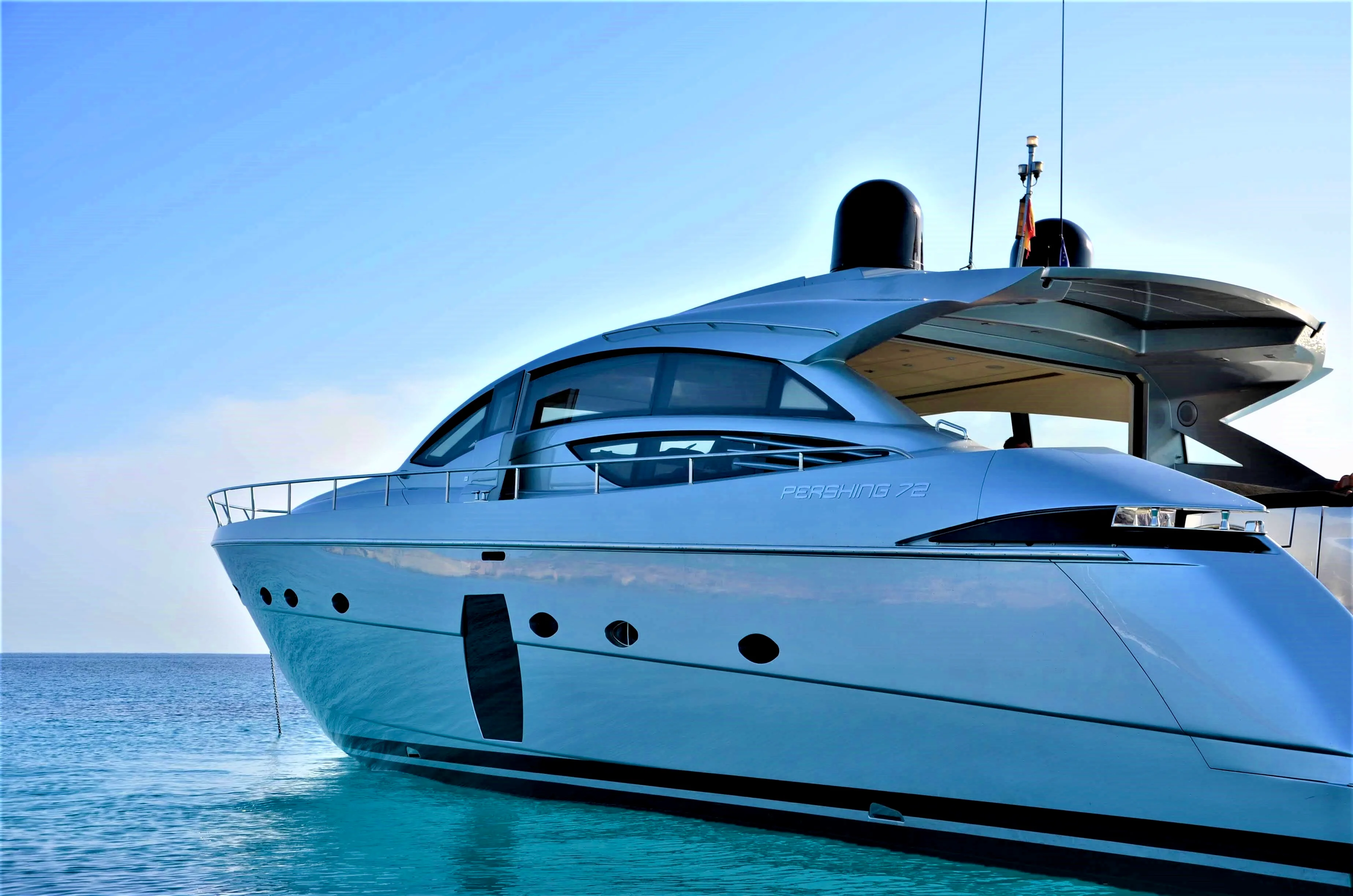Sensation yacht detail