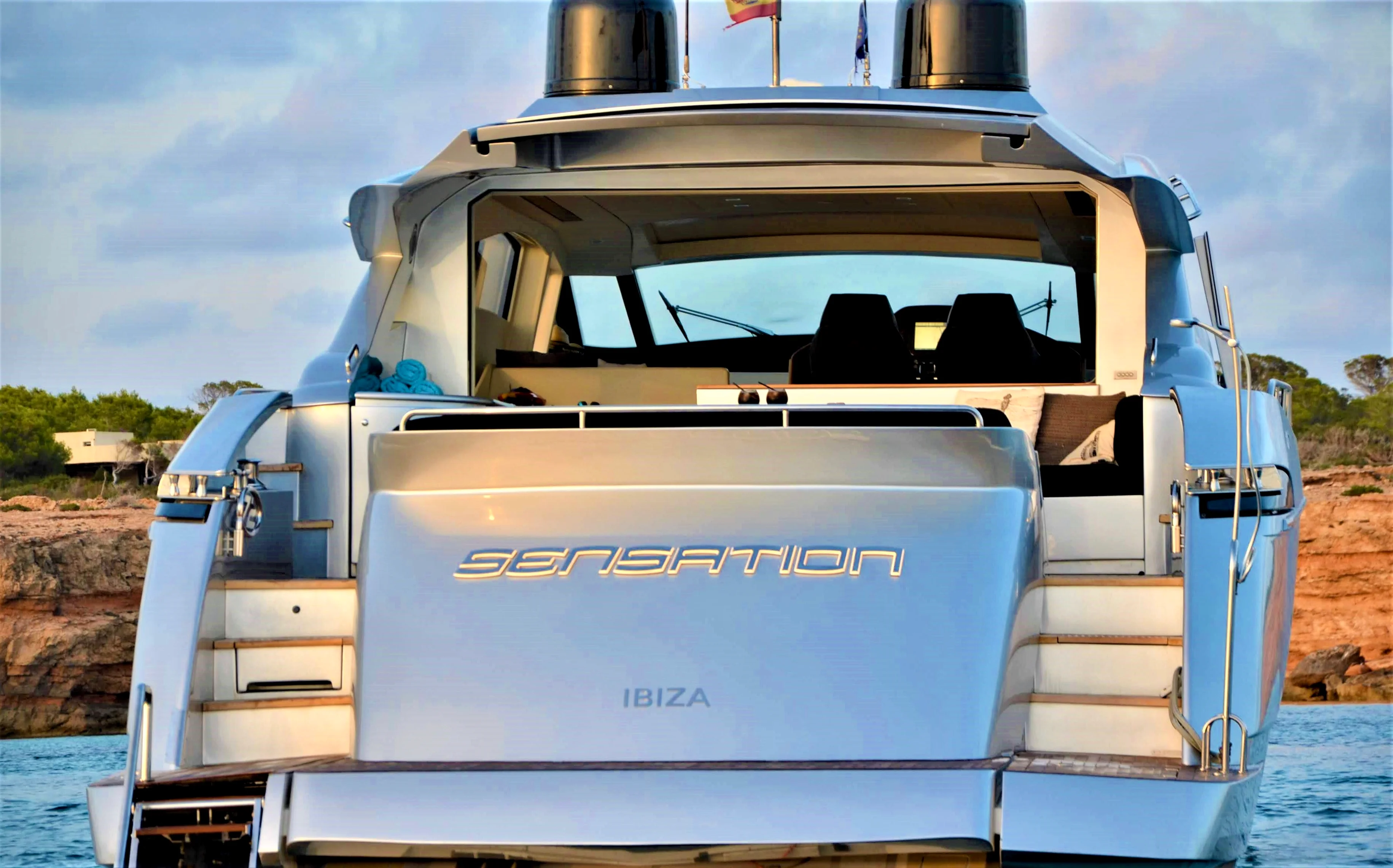 Sensation yacht detail